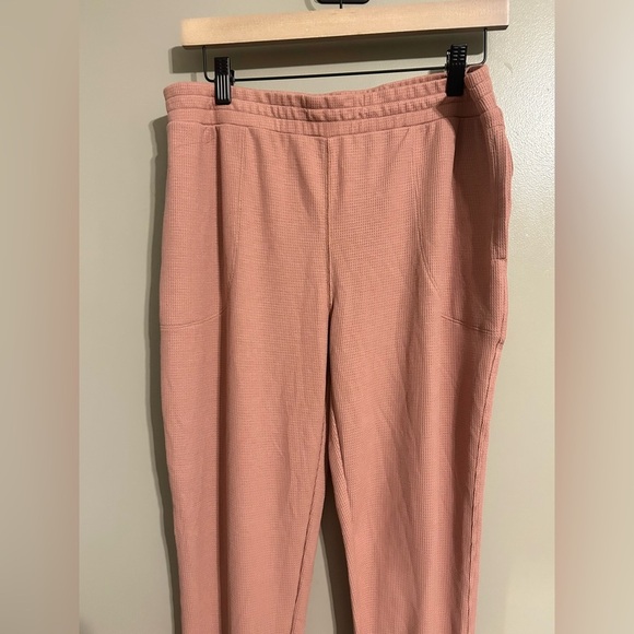 Athleta wind down waffle knit sleep jogger size medium - Picture 2 of 6